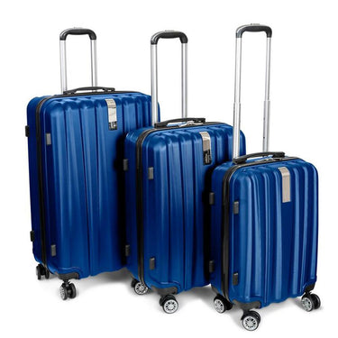 Deco Gear Travel Elite Series 3Pc Spinner Luggage Set (20",24",28") w/ 10Pc Accessory Kit