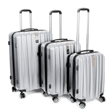 Deco Gear Travel Elite Series 3Pc Spinner Luggage Set (20",24",28") w/ 10Pc Accessory Kit