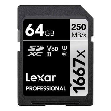 Lexar Professional SDHC/SDXC 1667x UHS-II 64GB Memory Card (3-Pack)