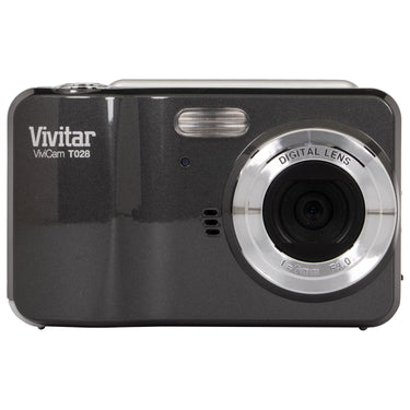 Vivitar T028 iTwist 12.1MP HD Digital Camera (Grey) with 4x Digital Zoom - VT028-GRY/KT1