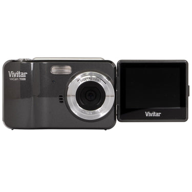 Vivitar T028 iTwist 12.1MP HD Digital Camera (Grey) with 4x Digital Zoom - VT028-GRY/KT1
