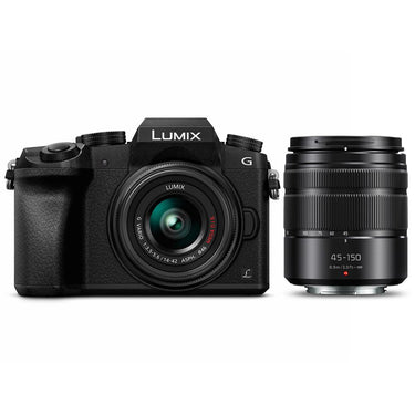 Panasonic  LUMIX G7 4K Digital Camera with LUMIX G VARIO 14-42mm and 45-150mm Lenses