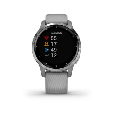 Garmin vivoactive 4S Smartwatch - (Powder Gray/Stainless)