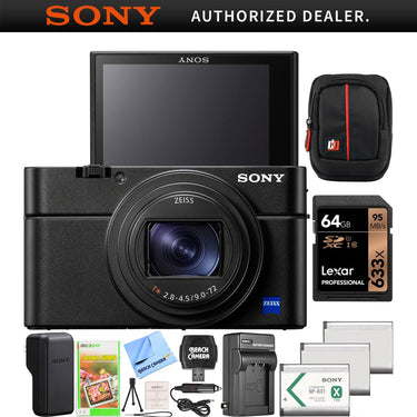 Sony Cyber-Shot DSC-RX100 VII Camera Kit DSC-RX100M7 3x Battery 128GB Bundle