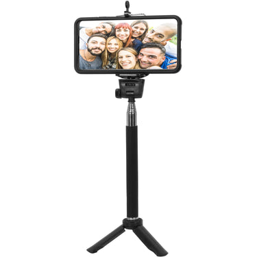 Deco Essentials Telescopic Metal 33" Selfie Stick w/ Tripod and Wireless Remote for iOS/Android