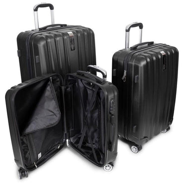 Deco Gear Travel Elite Series - 3pc Luggage Set with Speaker Backpack & 10pc Accessory Kit