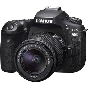 Canon EOS 90D Video Creator Kit DSLR Camera 18-55mm Lens + Microphone Accessory Bundle
