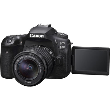 Canon EOS 90D Video Creator Kit DSLR Camera 18-55mm Lens + Microphone Accessory Bundle