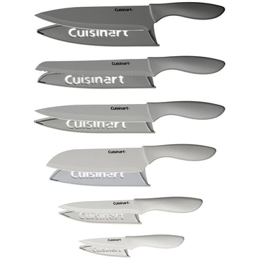 Cuisinart Advantage 12-Piece Gray Knife Set with Blade Guards + Cut Safe Gloves