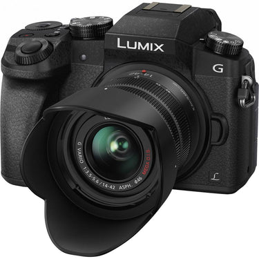 Panasonic  LUMIX G7 Digital Camera w/ LUMIX G VARIO 14-42mm and 45-150mm Lenses - Open Box
