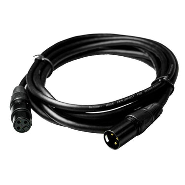 Deco Gear XLR 10' Male to XLR Female 16AWG Gold Plated Cable 3 Pack