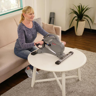 Sunny Health and Fitness SF-B0418 Magnetic Mini Exercise Bike with Digital Monitor and Level Resistance