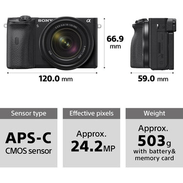 Sony ILCE-6600B a6600 APS-C Interchangeable-Lens Camera (Body Only), Open Box
