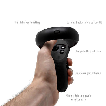 Deco Gear Protective Silicone Gel Controller Grip Enhancers for Oculus Quest 2 / Rift-S