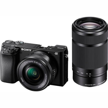 Sony Alpha a6100 APS-C Mirrorless Camera + 16-50mm + 55-210mm Lenses - Open Box
