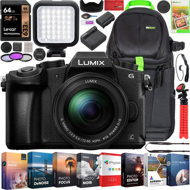Panasonic DMC-G85MK LUMIX G85 Mirrorless Camera + 12-60mm F3.5-5.6 Lens Kit Pro Bundle