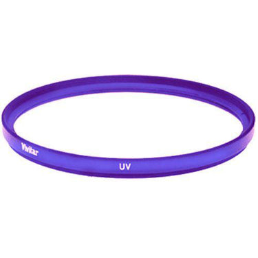 Vivitar 49mm UV Filter and Snap On Cap - Purple