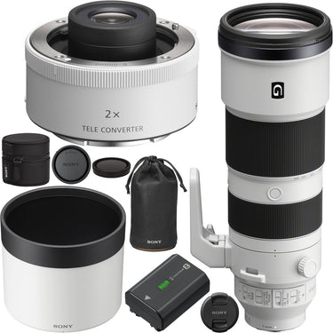 Sony FE 200-600mm F5.6-6.3 G OSS Lens Full Frame + Sony 2x Teleconverter Bundle