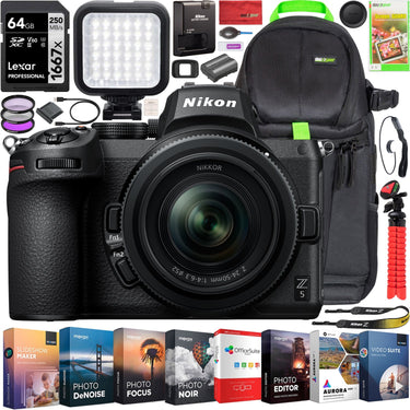Nikon Z5 Mirrorless Full Frame Camera Body FX 4K UHD + 24-50mm f/4-6.3 Lens Kit Bundle