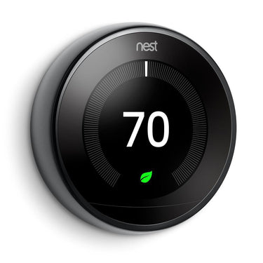 Google Nest Learning Thermostat 3rd Gen Smart Thermostat Mirror Black - T3018US