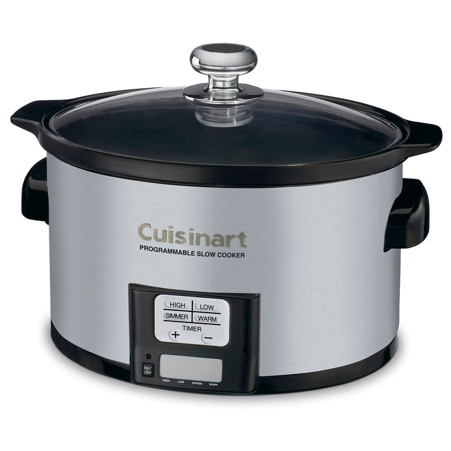 Cuisinart 3.5 Quart Programmable Slow Cooker, Brushed Stainless Steel PSC-350