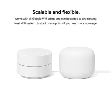 Google Wifi Network System Router AC1200 (3pk) w/ Learning Thermostat, Mirror Black