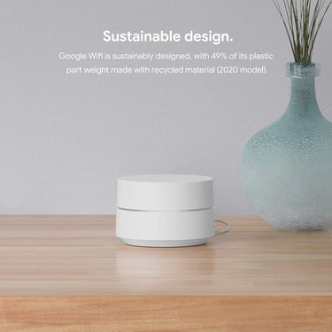 Google Wifi Network System Router AC1200 with Learning Thermostat, Mirror Black