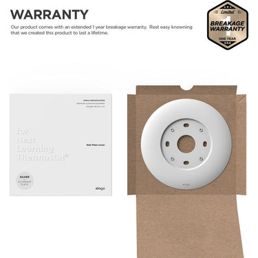 Elago Wall Plate Cover for Google Nest Learning Thermostat Matte White