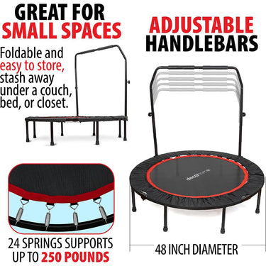 Deco Home 48-inch Indoor/Outdoor Fitness Trampoline Rebounder - JUMP - Open Box