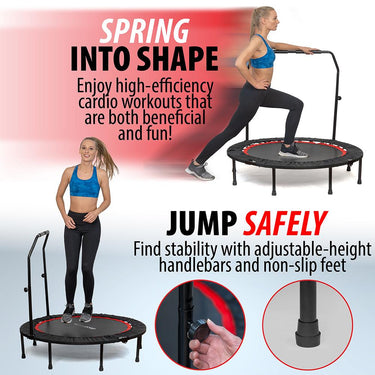 Deco Home 48-inch Indoor/Outdoor Fitness Trampoline Rebounder - JUMP - Open Box