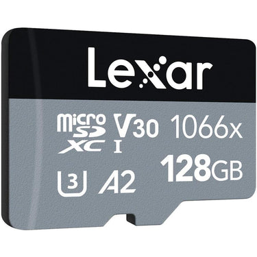 Lexar 1066x MicroSDXC Memory Card with Adapter 128GB 3 Pack