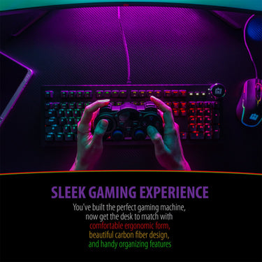 Deco Gear PC Gaming Starter Kit, LED Desk, Chair, PC Case, Mechanical Keyboard, LED Mouse