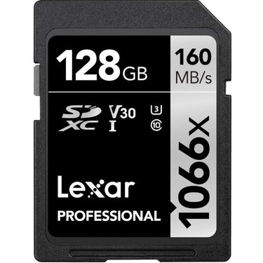 Lexar 128GB Professional 1066x SDXC UHS-I Card Silver Series Memory Card 2 Pack