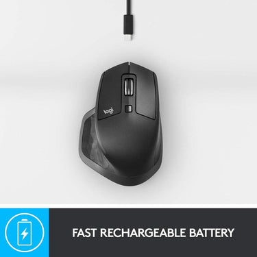 Logitech MX Master 2S Wireless Mouse Multi-Device Bluetooth 2.4GHz Wireless w/ Receiver