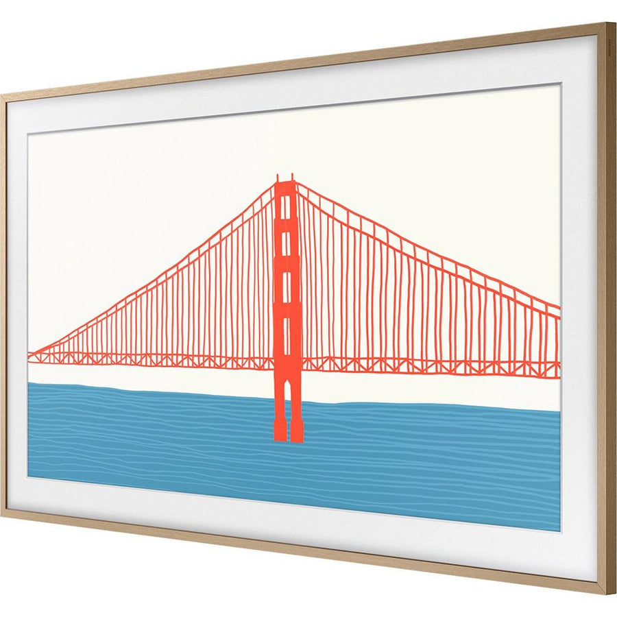 Samsung 50" The Frame Customizable Bezel - Modern Teak VG-SCFA50TKBZA