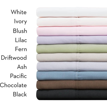 Malouf Brushed Microfiber Queen White Sheet Set
