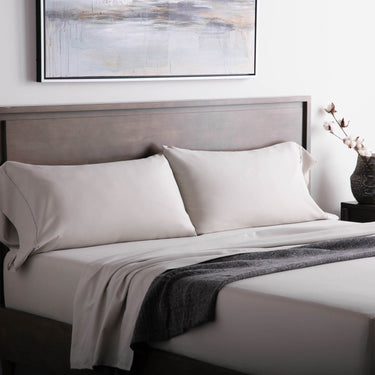 Malouf Brushed Microfiber Full Driftwood Sheet Set