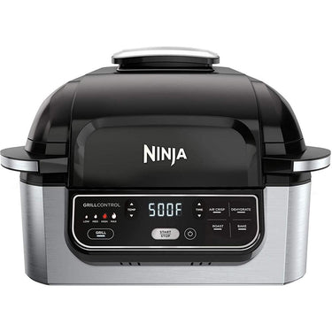 Ninja AG302 Foodi 5-in-1 Indoor Electric Grill w/ Air Fryer-  Factory Refurbished