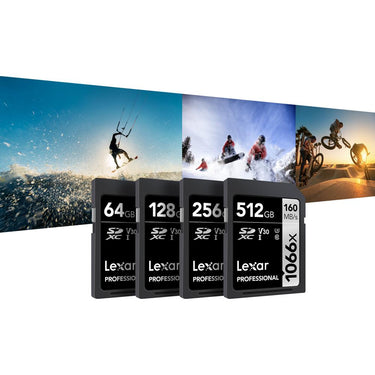 Lexar Professional 1066x 64GB SDXC UHS-I Card Up to 160MB/s Read LSD1066064G-BNNNU