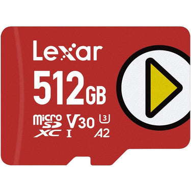 Lexar PLAY 512GB microSDXC UHS-I Memory Card, Up to 150MB/s Read 2 Pack