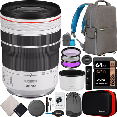 Canon RF 70-200mm F4 L IS USM Full Frame Telephoto Zoom Lens 4318C002 Bundle