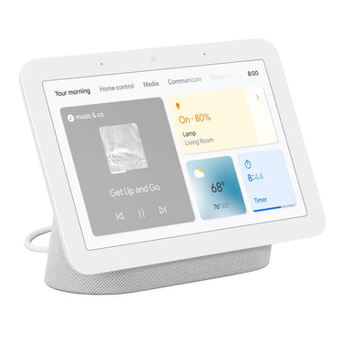 Google Nest Hub Smart Display with Assistant Chalk 2nd Gen + Router 2 Pack Sand