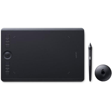 Wacom Intuos Pro Medium Creative Pen Tablet, Black w/ Paper Clip & Extended Warranty
