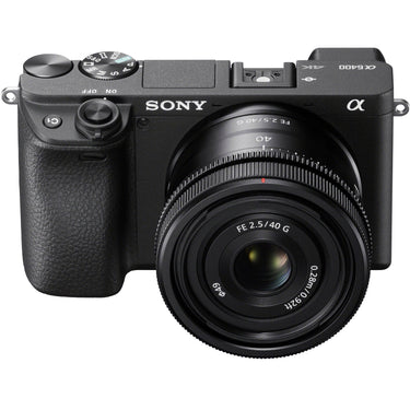 Sony a6400 Mirrorless 4K APS-C Camera Body + 40mm F2.5 G Lens SEL40F25G Kit Bundle