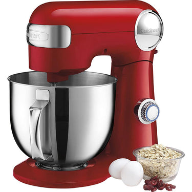 Cuisinart 5.5-Quart Stand Mixer SM-50 Ruby Red with 1 Year Extended Warranty