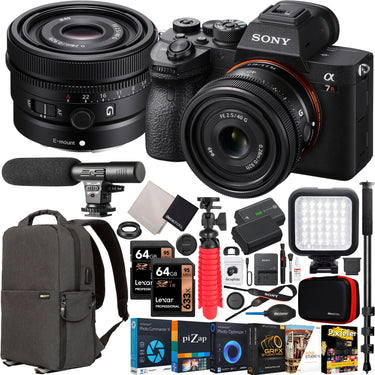 Sony a7R IV Mirrorless Full Frame Camera Body + 40mm F2.5 G Lens SEL40F25G Kit Bundle
