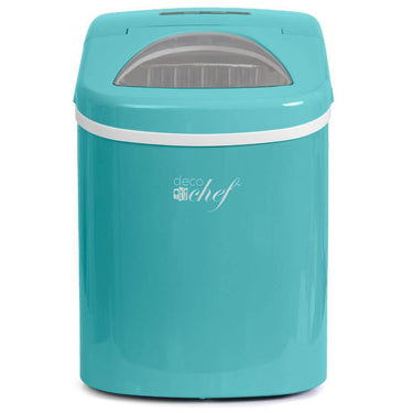 Deco Chef Compact Electric Ice Maker (Turquoise) with The Smoothies Bible Bundle