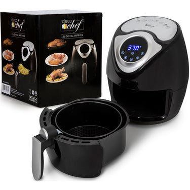 Deco Chef 3.7QT Electric Oil-Free Digital Air Fryer for Healthy Frying - Refurbished