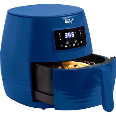 Deco Chef Digital 5.8QT Electric Air Fryer - Healthier & Faster Cooking - Blue - Open Box