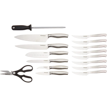 Cuisinart 17-Piece Artiste Collection Cutlery Knife Block Set, Stainless Steel